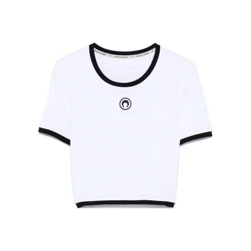 Marine Serre Moon logo Cropped Top