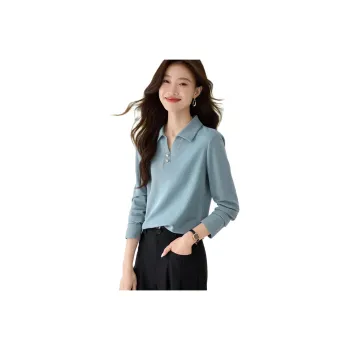 Mo Han Yi Mei Shirt Women's Haze Blue