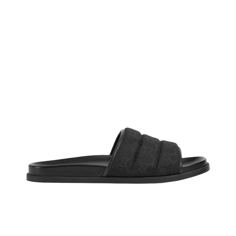 GUCCI Slide Slippers Men's Black-1