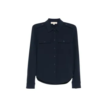 MICHAEL KORS Crepe Utility Shirt