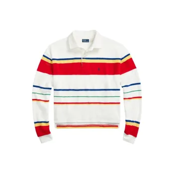 Polo Ralph Lauren Striped Terry Polo And Shorts Set