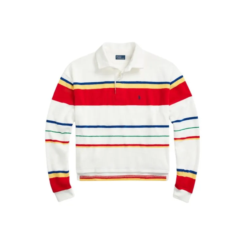 Polo Ralph Lauren Striped Terry Polo And Shorts Set-0
