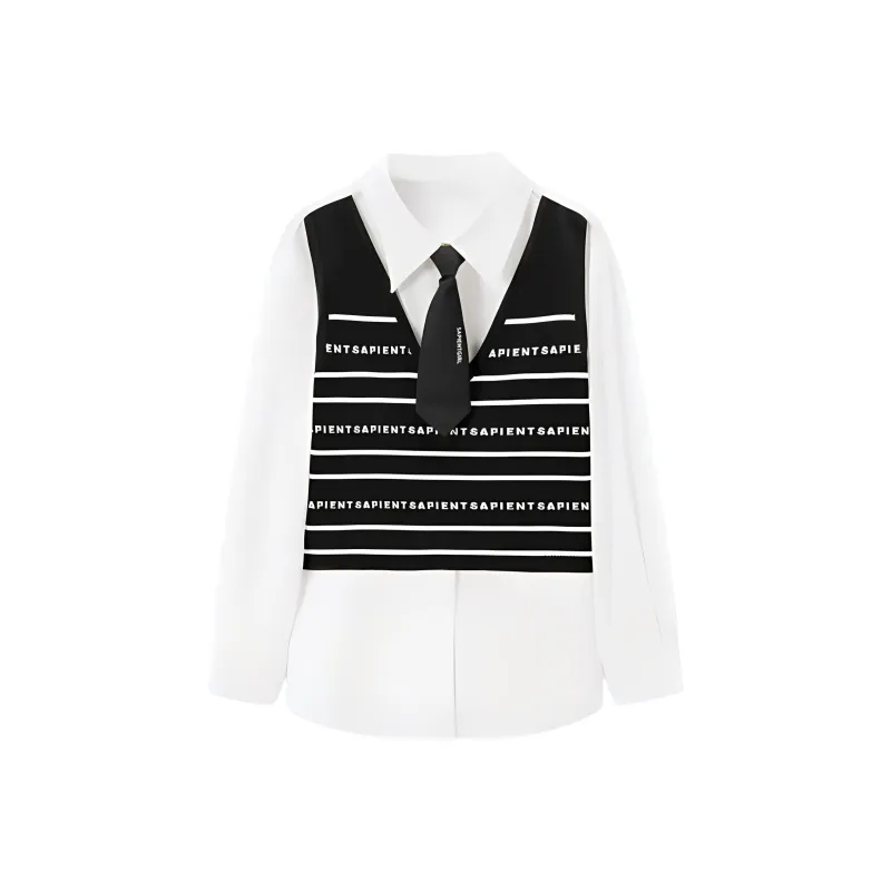 EICHITOO Shirt Women's Raw White Trim-0