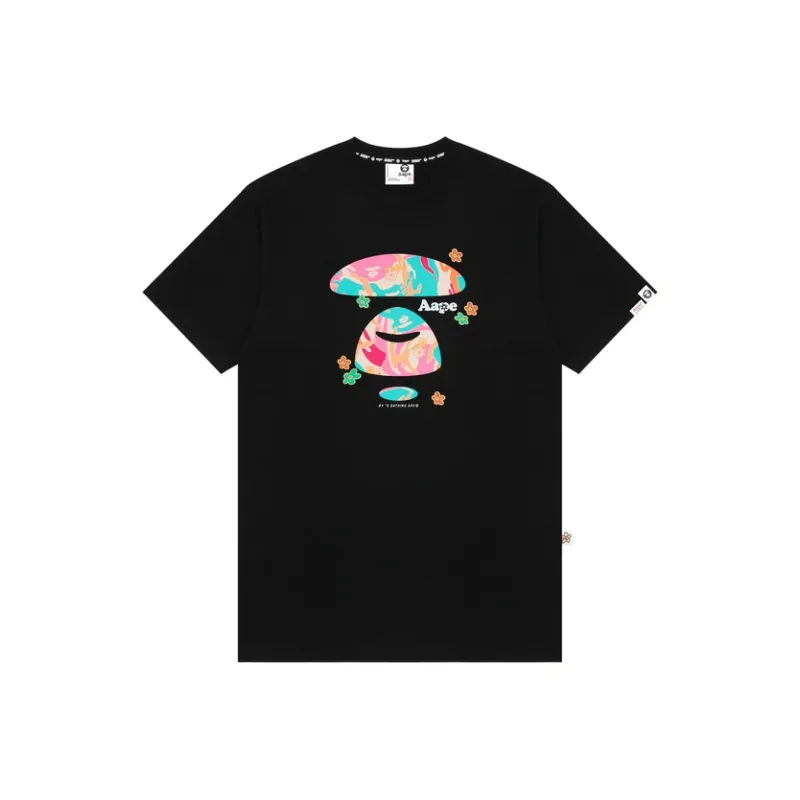 Aape By *A Bathing APE® Logo print Cotton jersey T shirt-0