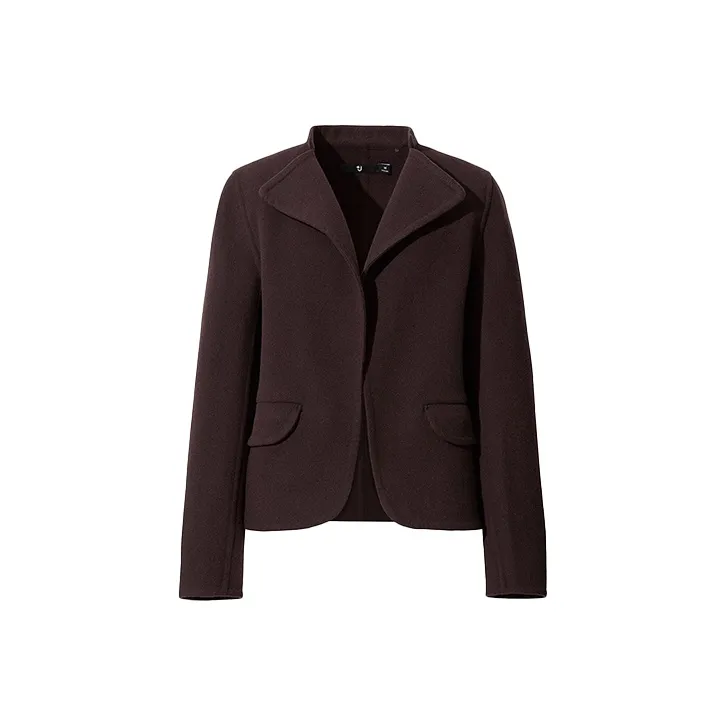 UNIQLO FW20 Loose Fit Workwear Jacket Women's Dark Brown-0