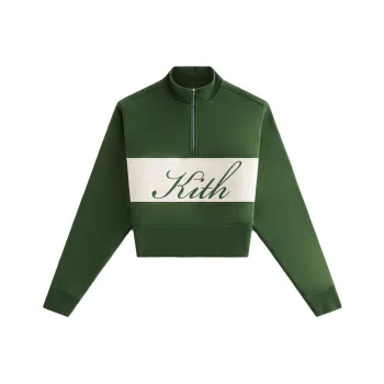 KITH Women's Hunter Ii KITH Script Quarter Zip Convoy
