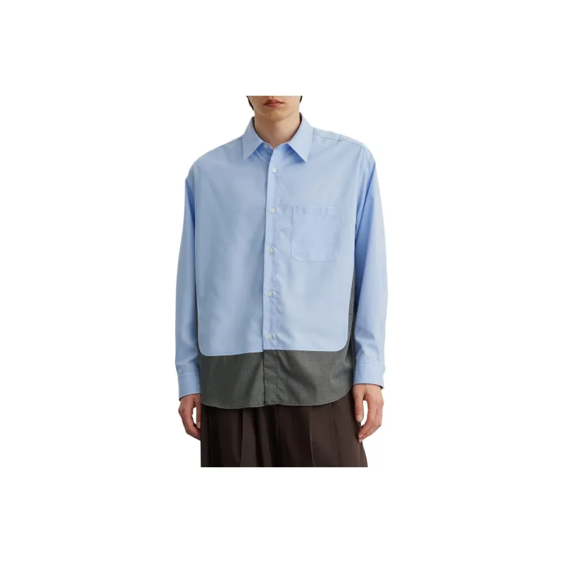 PUBLIC TOKYO SS25 Shirt Men's Sax Blue-0