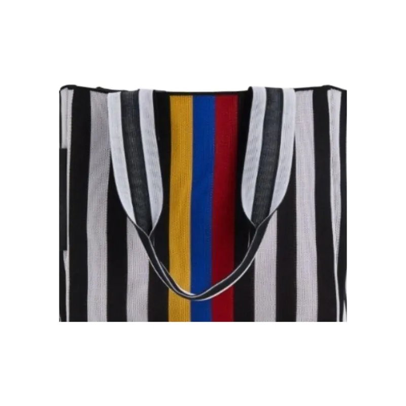 WEEKEND MaxMara Polyester Tote Bag, Shopping Bag, Handbag Women's White & Multicolor-4