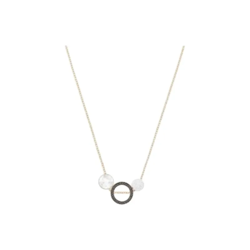 Swarovski Metal Rose Gold-Plated Rhodium-Plated Swarovski Crystal Necklaces Women's Gold-0