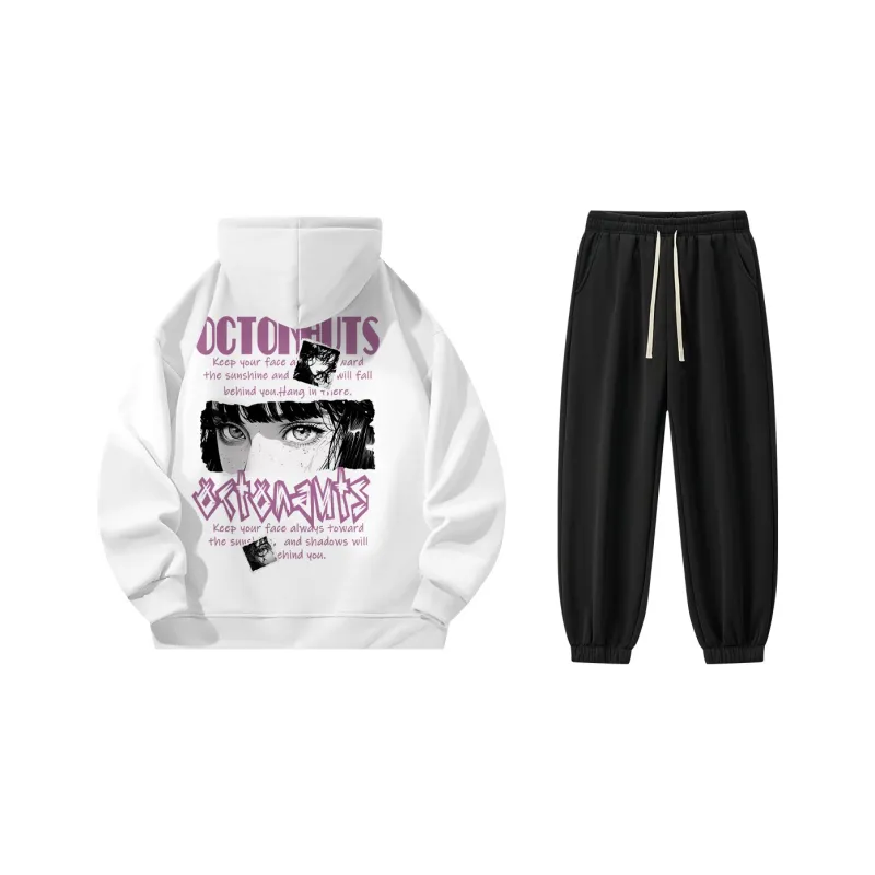 Small Columns Under The Sea Sweatshirt Set Unisex-0