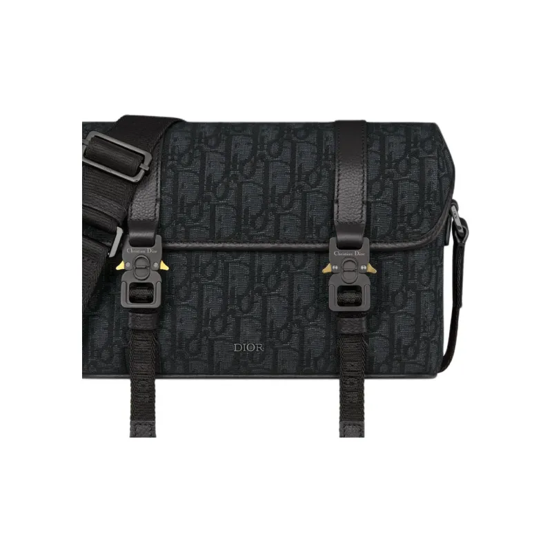 DIOR Hit The Road Cotton Shoulder Bag Regular Men's Black-3