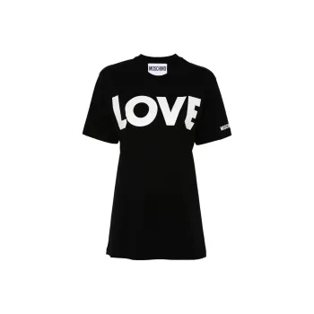 MOSCHINO Love Printed Crewneck T Shirt