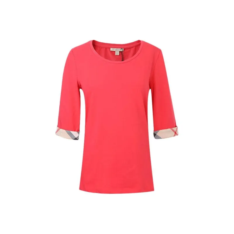 Burberry T Shirts Women's Red-0