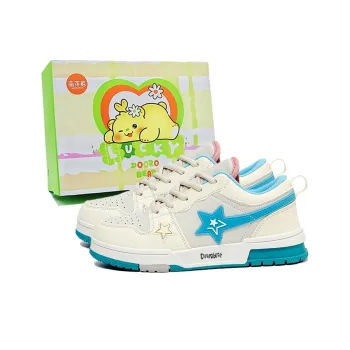 Budding Bear Anti Slip Wear Resistant Low Top Skateboard Shoes Unisex