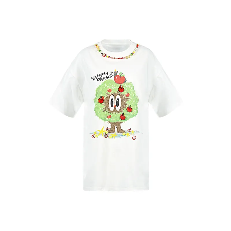Valeria Obbaco T Shirts Unisex White-0