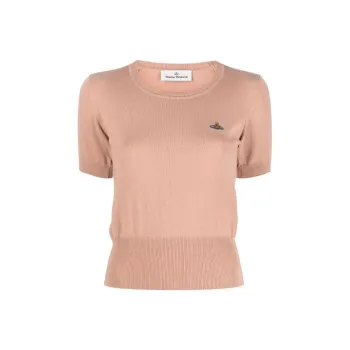 Vivienne Westwood Orb embroidered Knitted Top