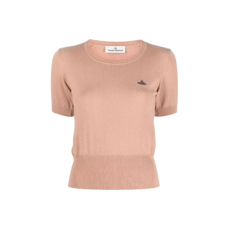 Vivienne Westwood Orb embroidered Knitted Top-0