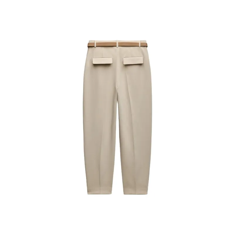 ZARA Casual Pants Women's Light Camel-1