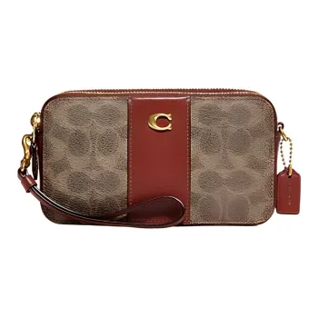 COACH Kira Cow Leather Shoulder Bag Crossbody Bag Small Size Women's Tan