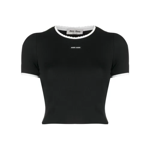 miu Sunglasses miu Sunglasses T Shirts Women's Black