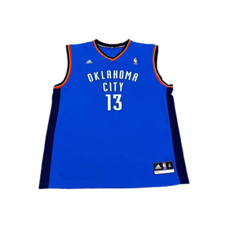 Adidas x NBA Oklahoma Thunder Harden Basketball Jersey Unisex Blue-0
