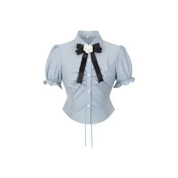 9 Cat Treat Sticks Shirt Women's Blue