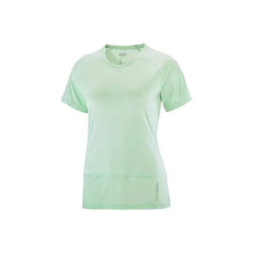SALOMON Raglan Sleeve T Shirt Women's Water Soaked Foam