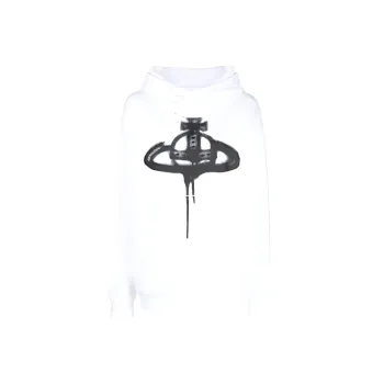 Vivienne Westwood Logo Printed Long Sleeved Hoodie
