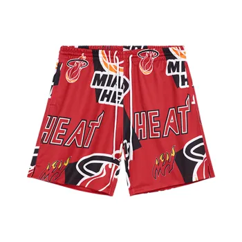 Mitchell & Ness x NBA Miami Heat Basketball Shorts Unisex Red