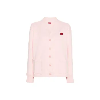 KENZO Boke Flower V Neck Buttoned Cardigan