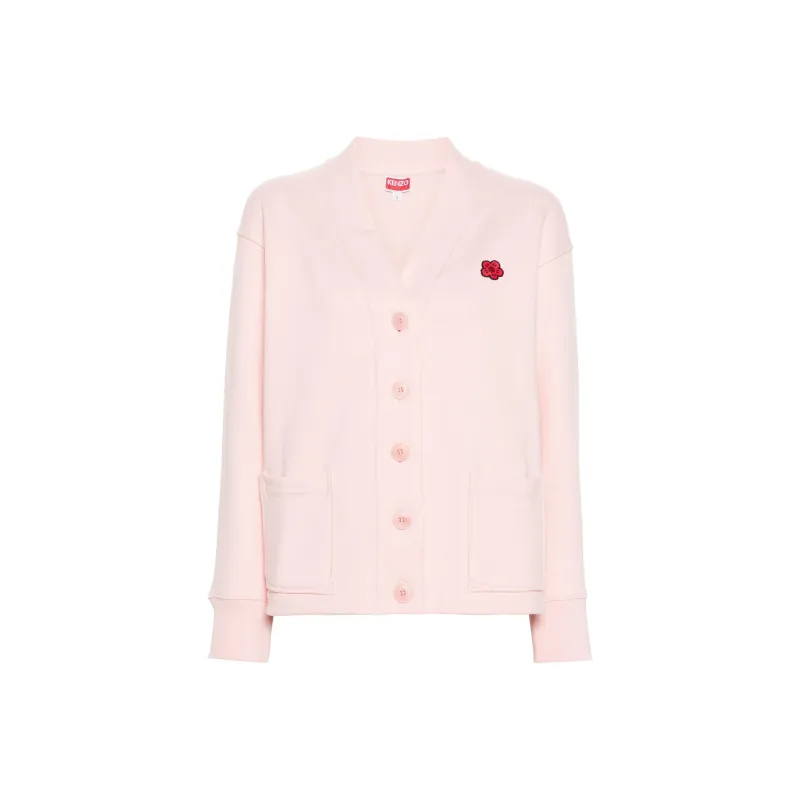 KENZO Boke Flower V Neck Buttoned Cardigan-0