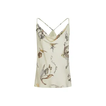 C'N'C Camisoles Women's Brown With Print