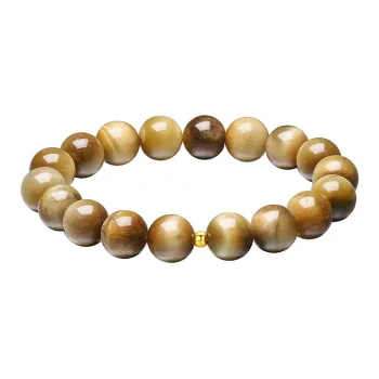 LIU GUI FU JEWELRY Tiger's Eye Stone Bracelets Unisex