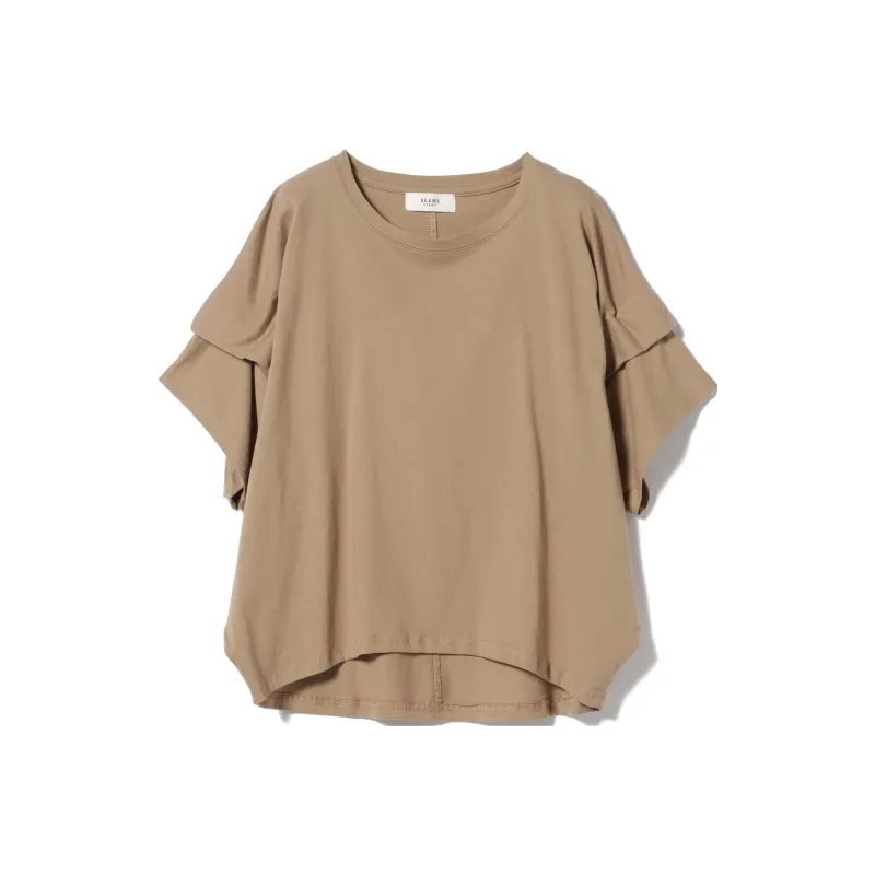Beams T Shirts Women's Beige-0