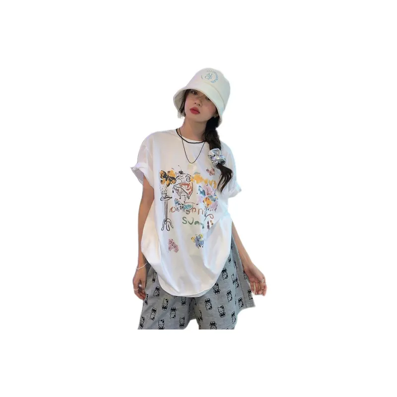 XINBANGBANG T Shirt Women's White-0