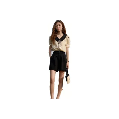 MISHOW Shirts Women's Apricot