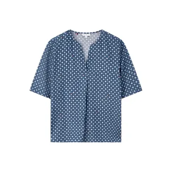 Tommy Hilfiger T Shirt Women's Blue Print