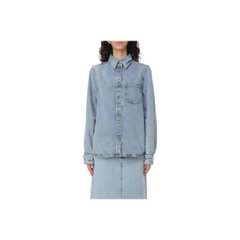TOTEME Buttoned Long Sleeved Denim Shirt