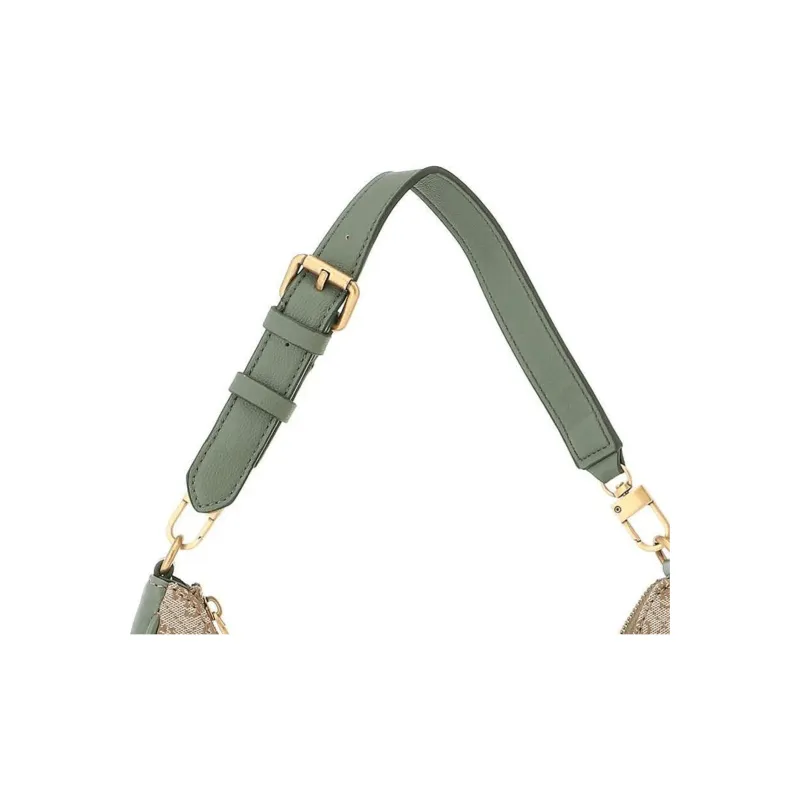GUESS Polyester Hobo Bag, Handbag, Shoulder Bag Women's Green-1