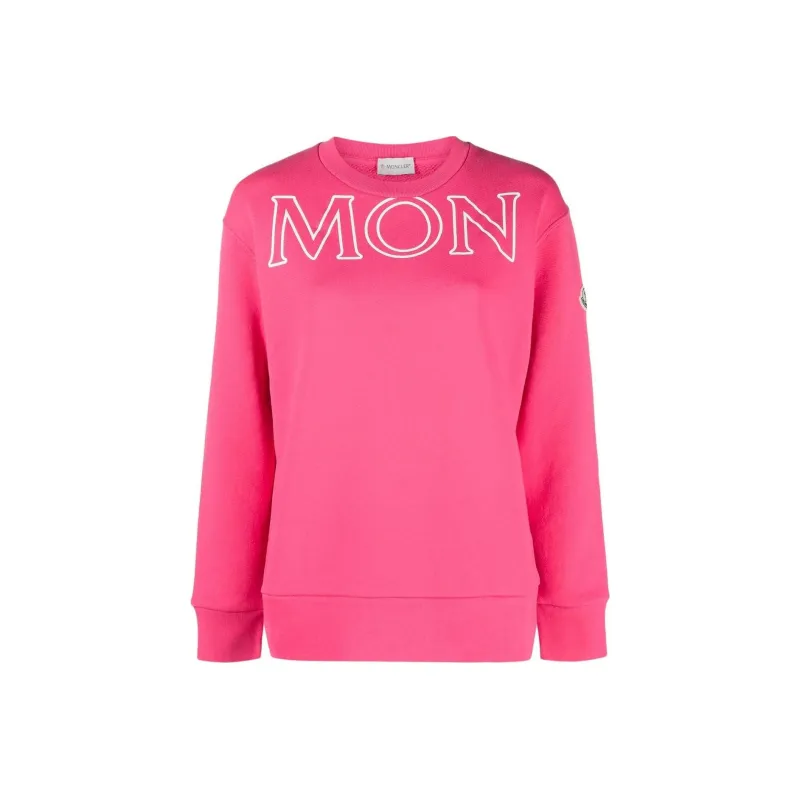 Moncler Logo Print Crew Neck Sweatshirt-0