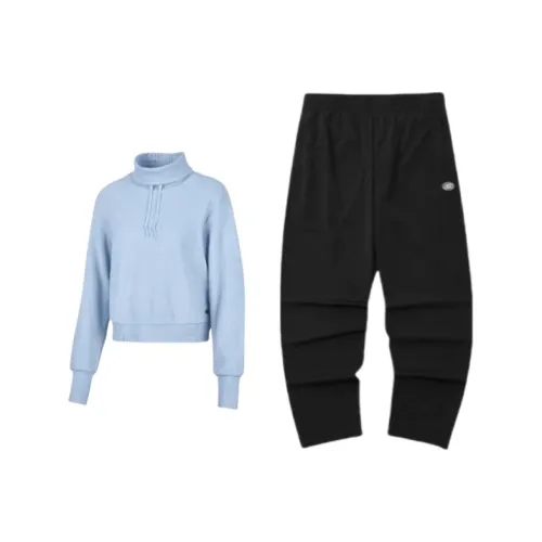 Skechers Sweatshirt Set Unisex Light Gray Blue