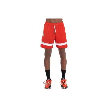 DECATHLON x NBA Bulls Basketball Shorts Unisex Cherry Red/Black/Red