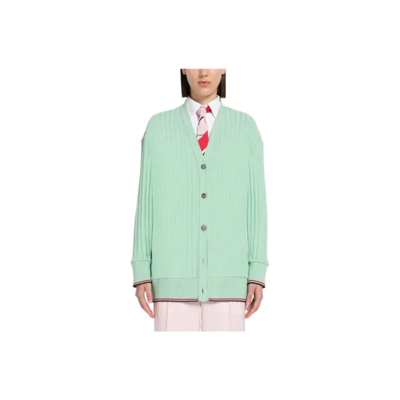 THOM BROWNE Cashmere Sweaters Women's Green-0