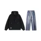 Set (Black Top+Dark Blue Jeans) Red