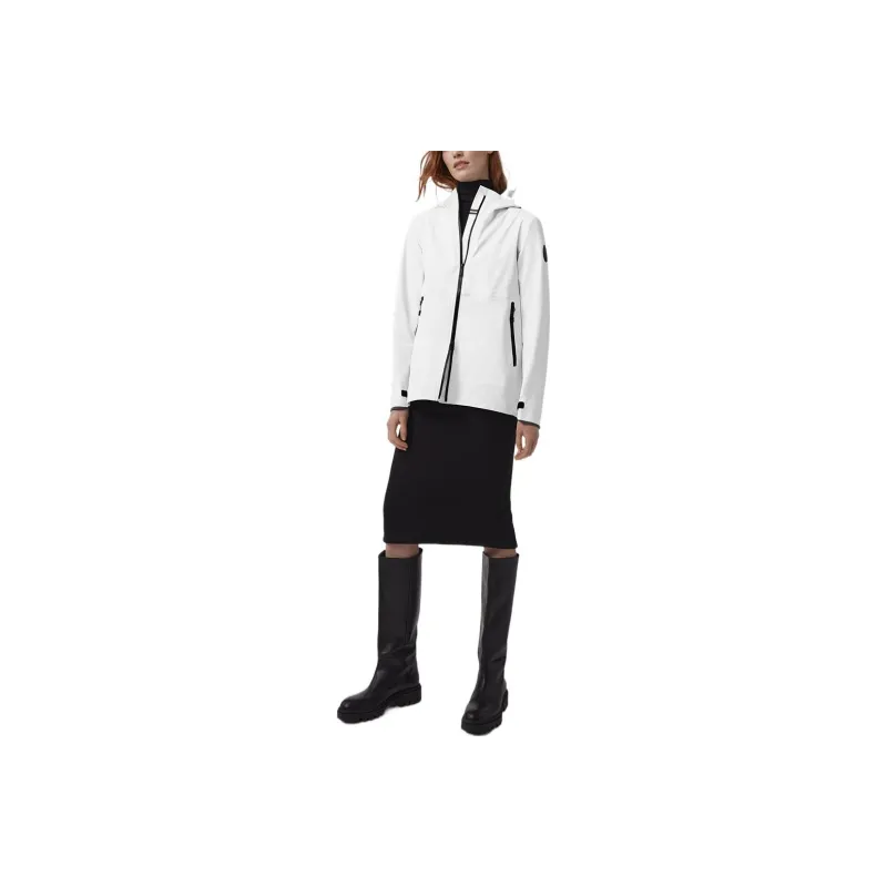Canada Goose Black Mark Jackets Coats Women's White-0