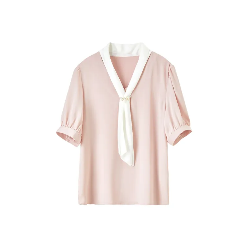 FANQIN T-Shirts Women's Light Pink-0