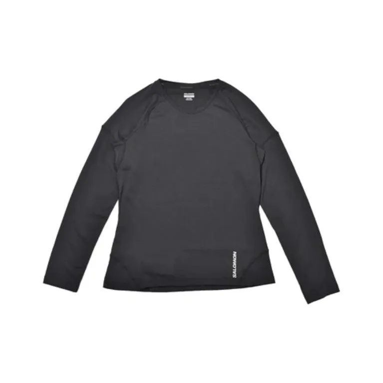 SALOMON CROSS RUN LS TEE LC T-Shirts Women's Black-0