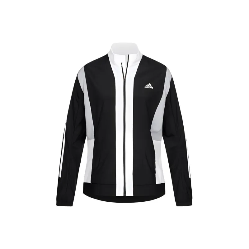 Adidas Running Track Jackets Coats Women's Black/White-0