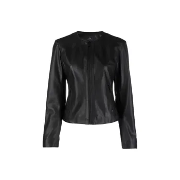 ARMANI EXCHANGE Zip-Up Crewneck Jacket