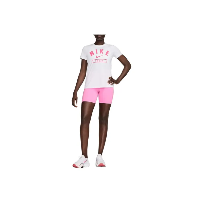 Nike T-Shirt Women's White/Bright Pink-0